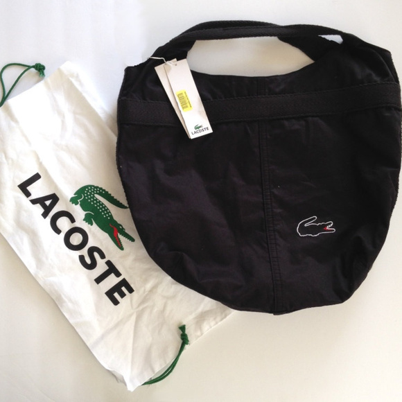 Lacoste Handbags - Lacoste large shopping tote croc outline logo